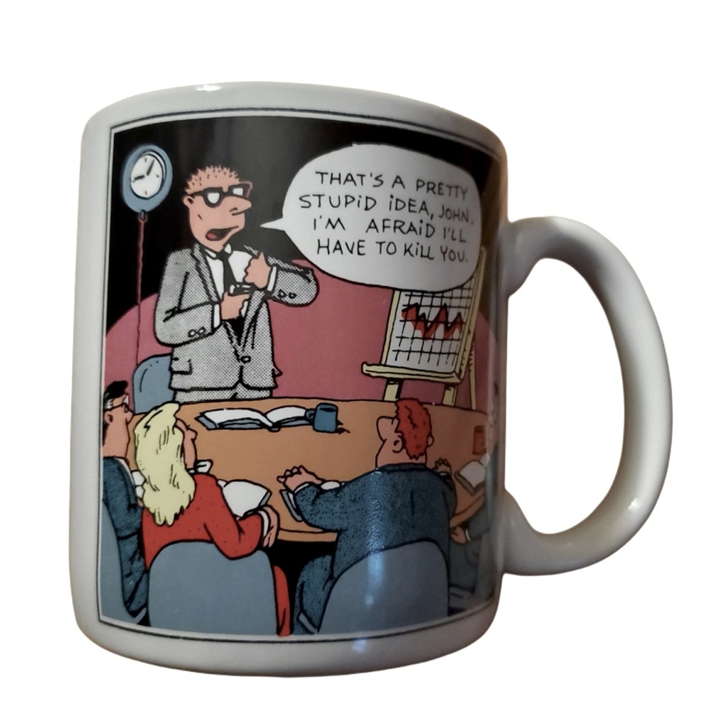 American Greetings White Ceramic Coffee Mug with Cartoon Design
